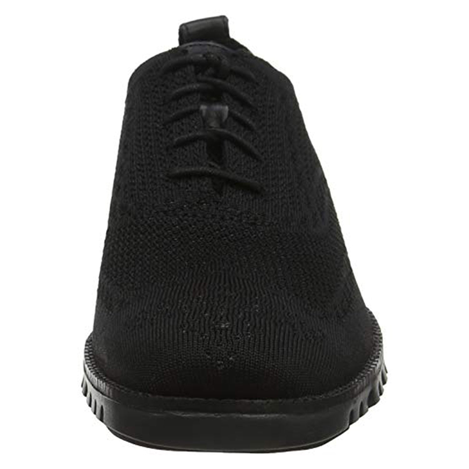 Cole Haan ZeroGrand Stitchlite Wingtip Oxford - Men's Black Knit/Black Shoe Deals Outlet