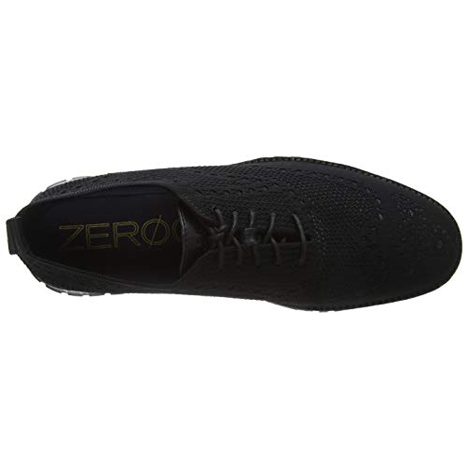 Cole Haan ZeroGrand Stitchlite Wingtip Oxford - Men's Black Knit/Black Shoe Deals Outlet