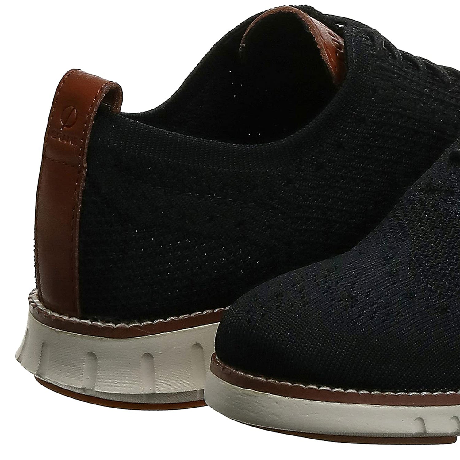 Cole Haan ZeroGrand Stitchlite Wingtip Oxford - Men's Black/Ivory Shoe Deals Outlet