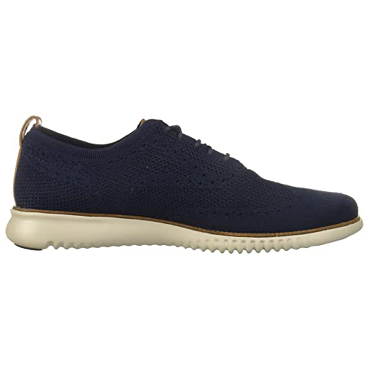 Cole Haan ZeroGrand Stitchlite Wingtip Oxford - Men's Marine Blue/Vapor Grey Shoe Deals Outlet