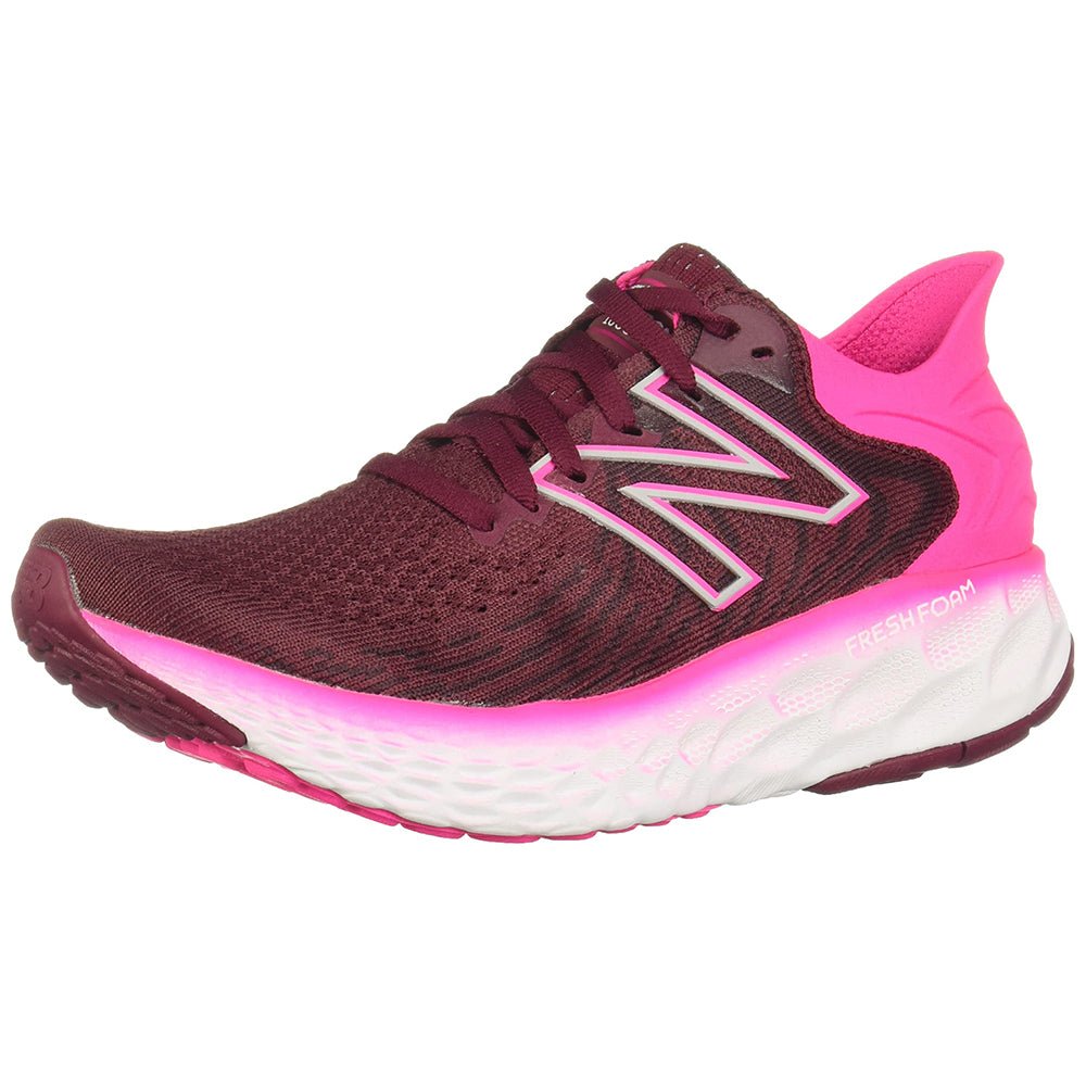New Balance 1080 Fresh Foam W1080G11 - Women's Garnet/Pink Glo Shoe Deals Outlet