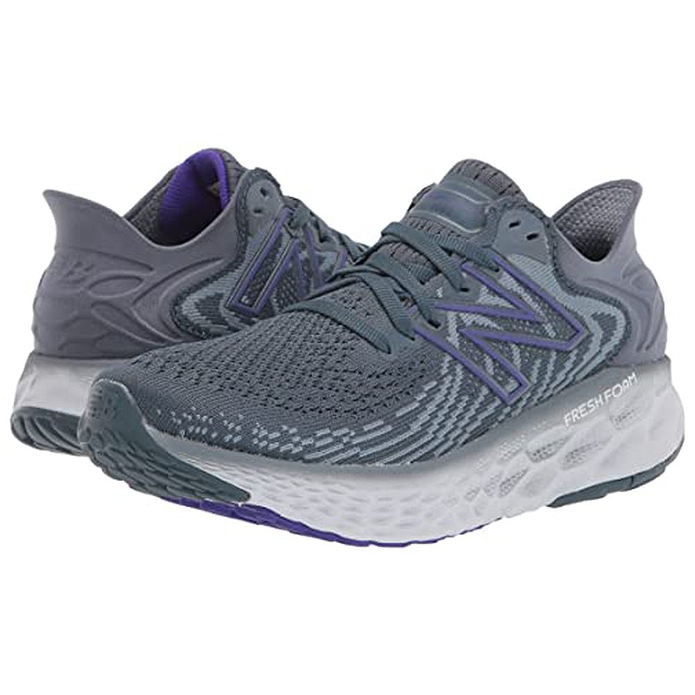 New Balance 1080 Fresh Foam W1080R11 - Women's Deep Ocean Grey/Deep Violet Shoe Deals Outlet