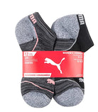 PUMA 12 Pairs Low Cut Socks - Women's Black/Grey Shoe Deals Outlet