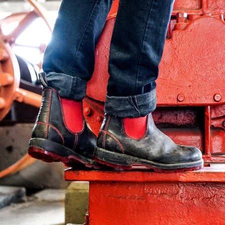 Blundstone 1316 Chelsea - Unisex Black/Red Shoe Deals Outlet