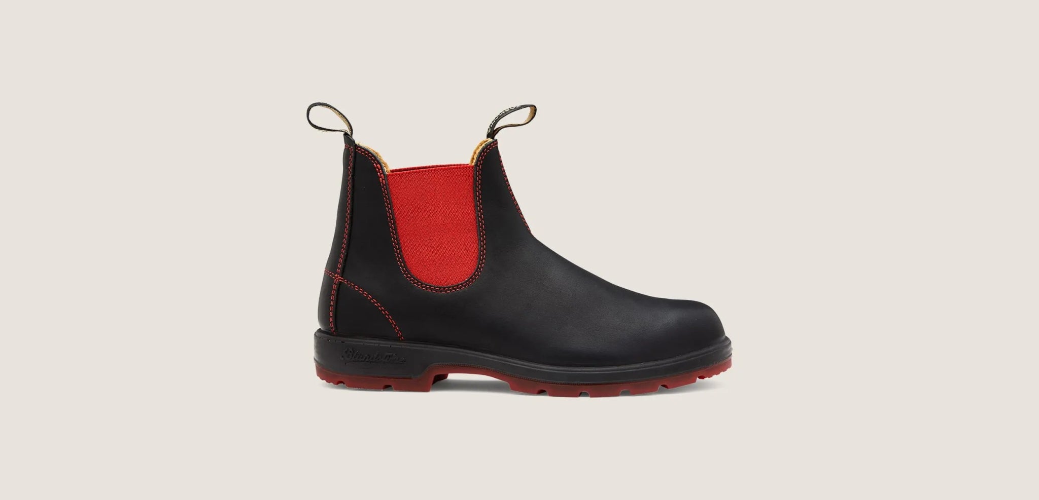 Blundstone 1316 Chelsea - Unisex Black/Red Shoe Deals Outlet
