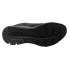 The image displays the black rubber outsole of the ASICS GEL-PULSE 12 - Mens running shoe, which features a hexagonal textured tread pattern and GEL technology for improved grip and support.