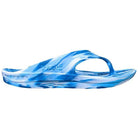 The Telic Footwear Energy Flip Flop - Unisex in Ice features a thick sole, open toe, pillow-soft cushioning, arch support, and a lightweight sporty design for comfort with every step.