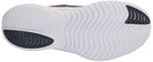 The image shows the white rubber outsole of the Saucony Womens Kinvara 14 Running Shoe, with wavy grooves and black textured heel and toe sections for traction, designed to work with PWRRUN foam for a smooth, responsive ride.