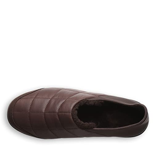Top view of a single BEARPAW Harry Slipper - Mens, featuring a closed toe and plush lining, set against a white background—ideal for anyone seeking cozy comfort.