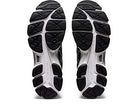 The image displays the soles of ASICS Gel-Ziruss 3 - Mens running shoes, featuring black and white grooved tread patterns for traction and support. The performance shoe soles are shown side by side, facing upward.