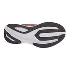 The image displays the sole of the Saucony Womens Guide 16 Running Shoe, with black, white, and gray rubber tread in a curved pattern designed to provide traction, flexibility, and cushioned support.