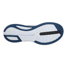 The image shows the bottom view of the Saucony Endorphin Shift 3 Running Shoe - Mens sole, featuring a black stripe, textured grip patterns, and responsive PWRRUN foam cushioning.