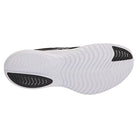 The image shows the bottom of the Saucony Endorphin Shift 3 Running Shoe - Mens, with a white sole, wavy tread patterns, and black rubber at the heel and forefoot for traction, built on responsive PWRRUN foam.