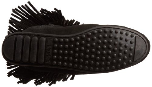Minnetonka 5 - Layer Fringe Boot - Women's Black Shoe Deals Outlet