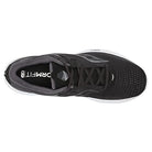 Top view of the Saucony Ride 15 - Men, a black lightweight running shoe with a white sole and mesh upper; FORMFIT is visible on the insole.