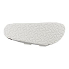 The Birkenstock Arizona - Womens features a white sandal sole with a wavy, interlocking pattern for grip. The clean, unmarked surface delivers orthopedic walking comfort in casual footwear inspired by classic Birkenstock design.