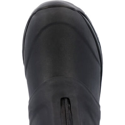 Close-up of the toe and upper front of the Apex Mid Zip - Men boot by The Original Muck Boot Company, showing its sleek, seamless design and strong build for dependable waterproof protection.