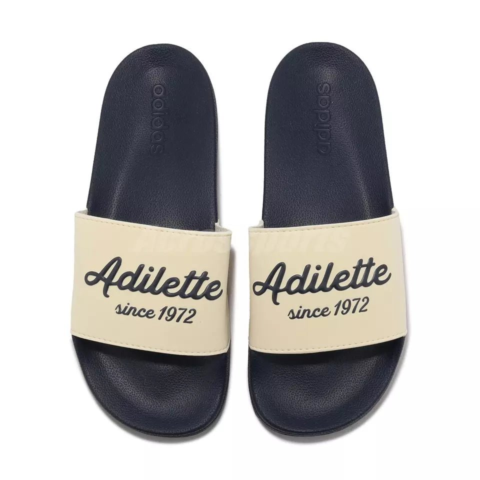 adidas Adilette Shower Slides - Unisex Navy Shoe Deals Outlet