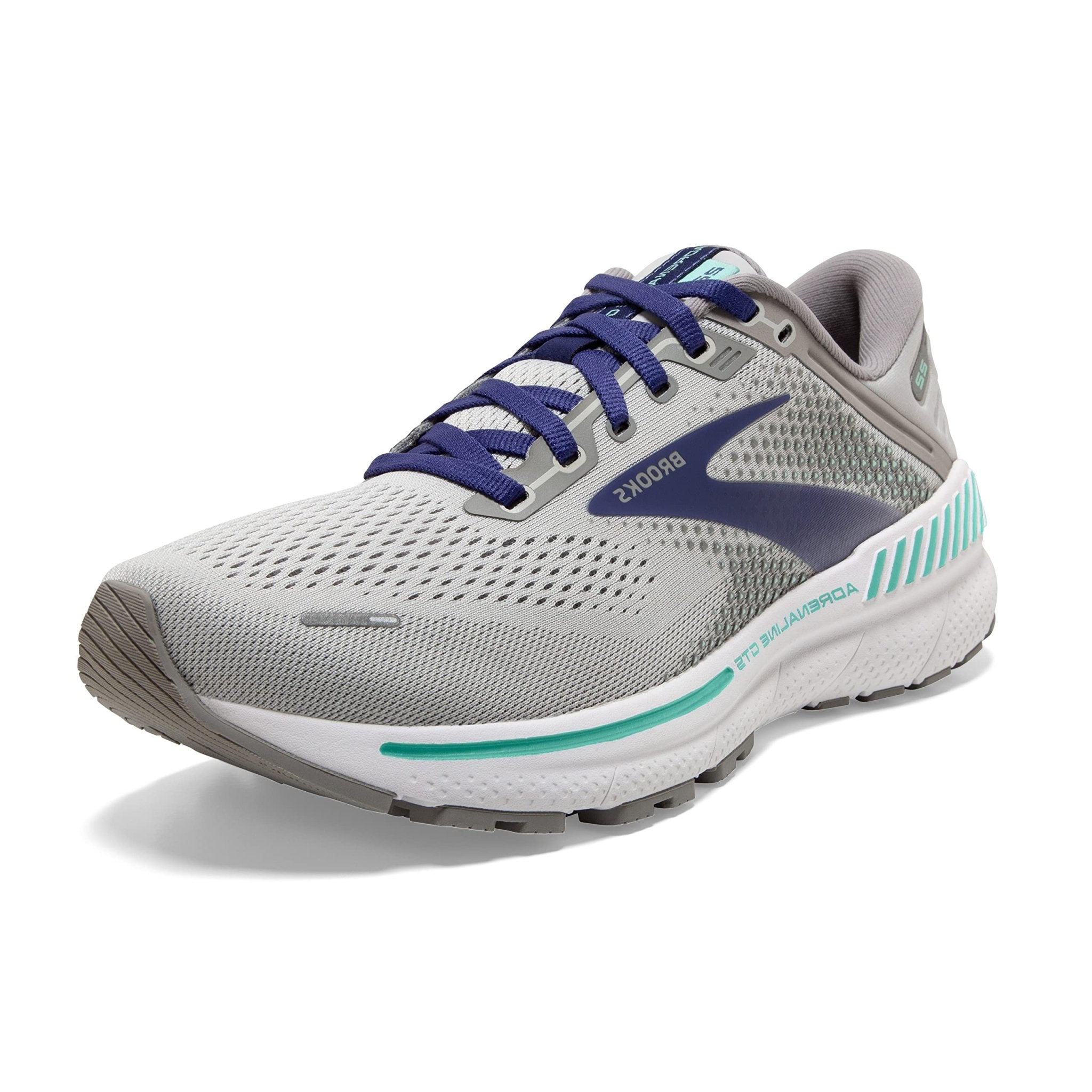 Brooks Adrenaline GTS 22 - Women's Alloy/Blue/Green Shoe Deals Outlet