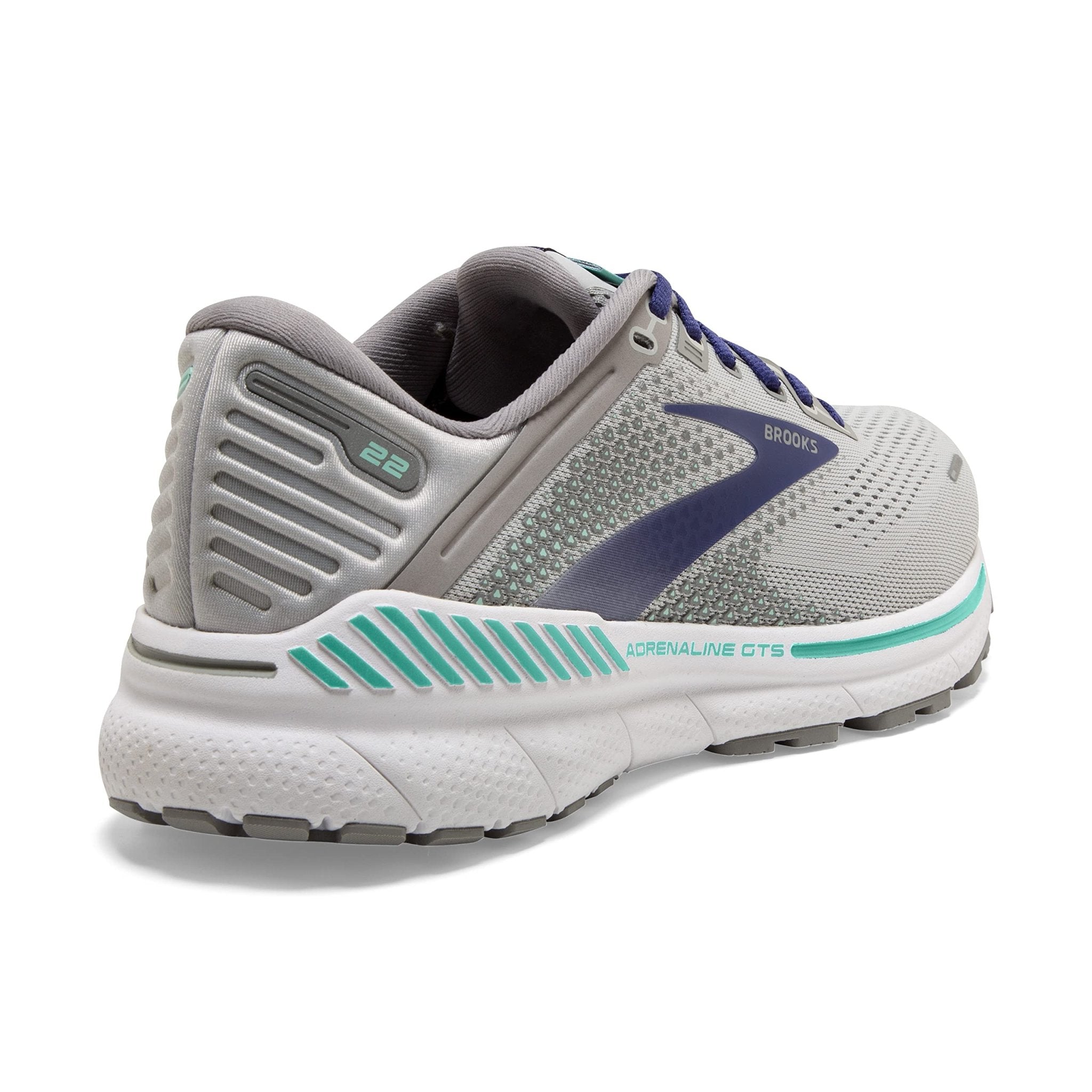 Brooks Adrenaline GTS 22 - Women's Alloy/Blue/Green Shoe Deals Outlet