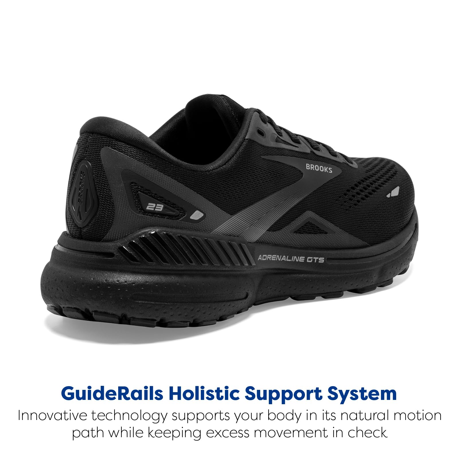 Brooks Adrenaline GTS 23 - Women's Black/Black/Ebony Shoe Deals Outlet