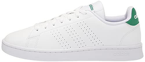 adidas Advantage - Men's White/White/Green Shoe Deals Outlet