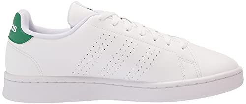 adidas Advantage - Men's White/White/Green Shoe Deals Outlet