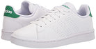 adidas Advantage - Men's White/White/Green Shoe Deals Outlet