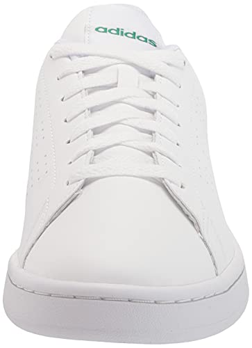 adidas Advantage - Men's White/White/Green Shoe Deals Outlet
