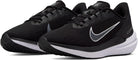 Nike Air Winflo 9 - Women's Black White Dk Smoke Grey Pure Platinum Shoe Deals Outlet