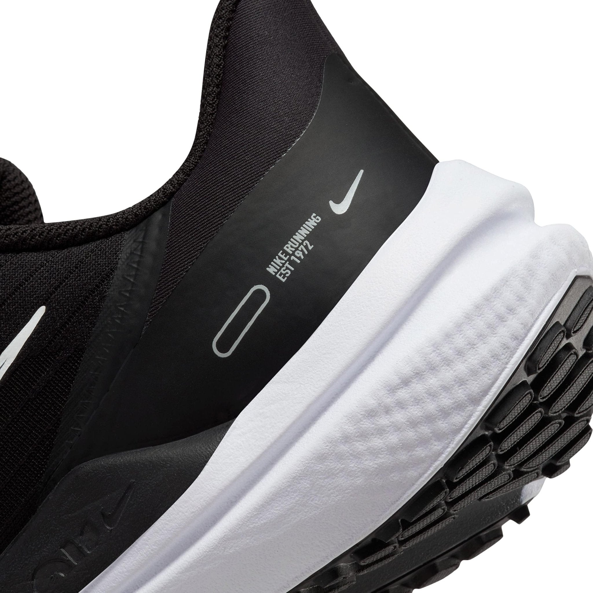 Nike Air Winflo 9 - Women's Black White Dk Smoke Grey Pure Platinum Shoe Deals Outlet
