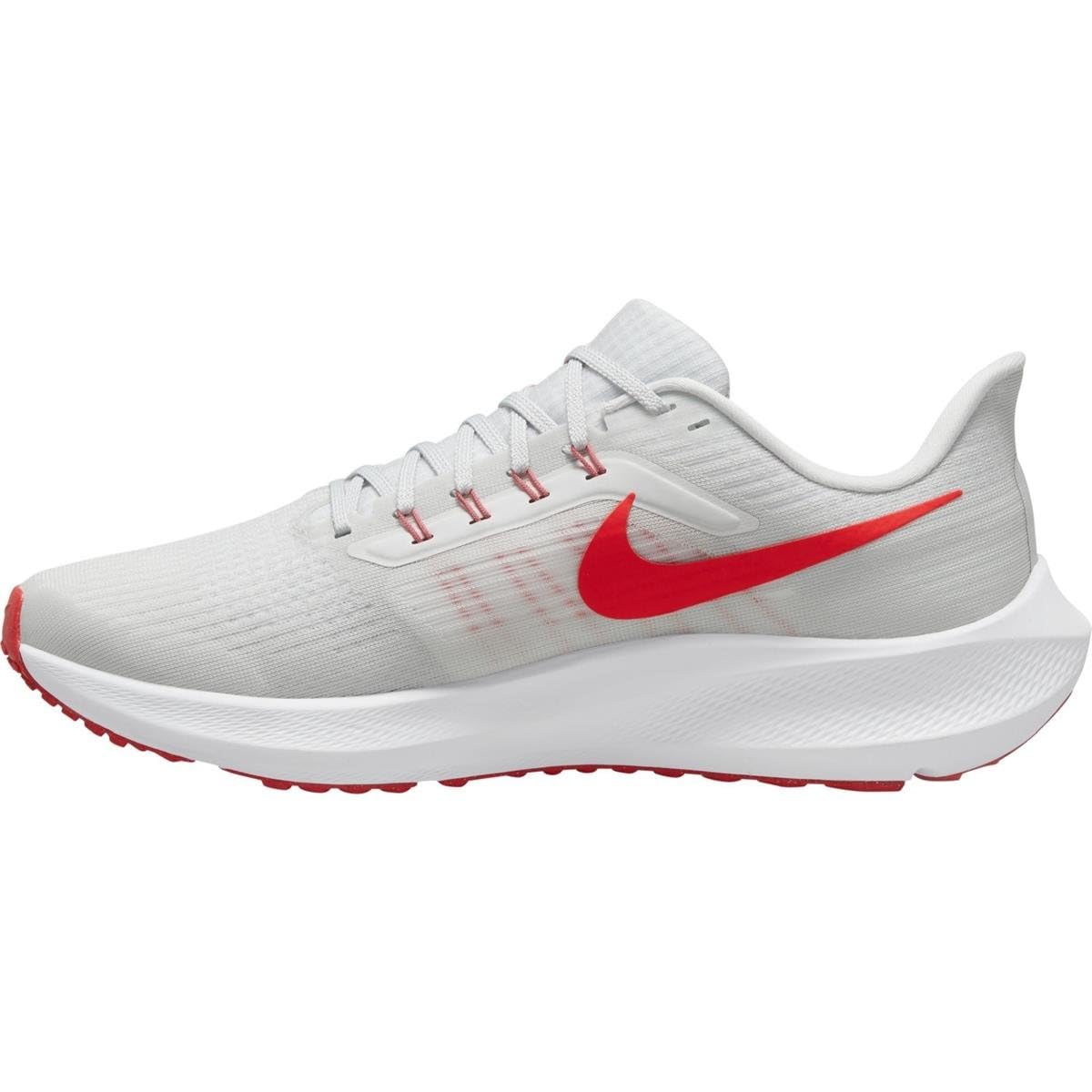 Nike Air Zoom Pegasus 39 - Men's Platinum Tint Crimson White 009 Shoe Deals Outlet