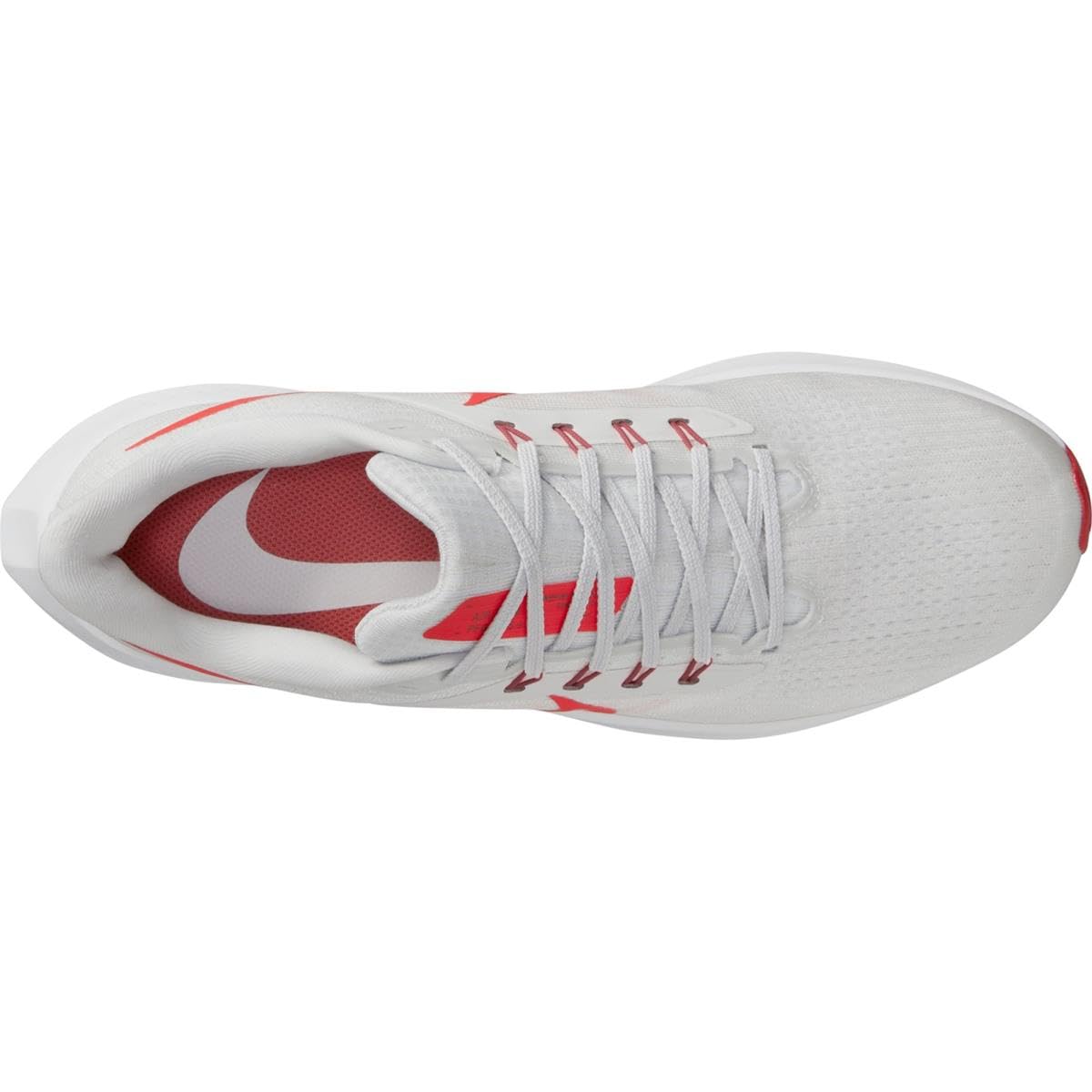 Nike Air Zoom Pegasus 39 - Men's Platinum Tint Crimson White 009 Shoe Deals Outlet