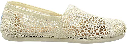 TOMS Alpargata Natural Moroccan Crochet - Women's Natural Shoe Deals Outlet