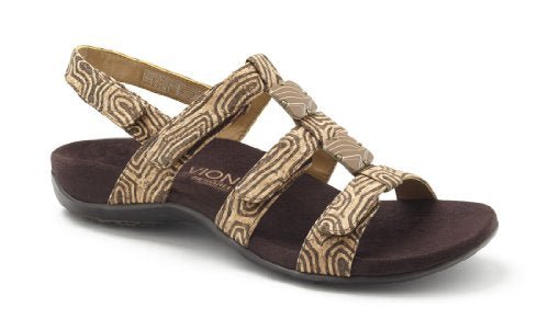 VIONIC Amber Adjustable Sandal - Women's Black Crocodile Shoe Deals Outlet