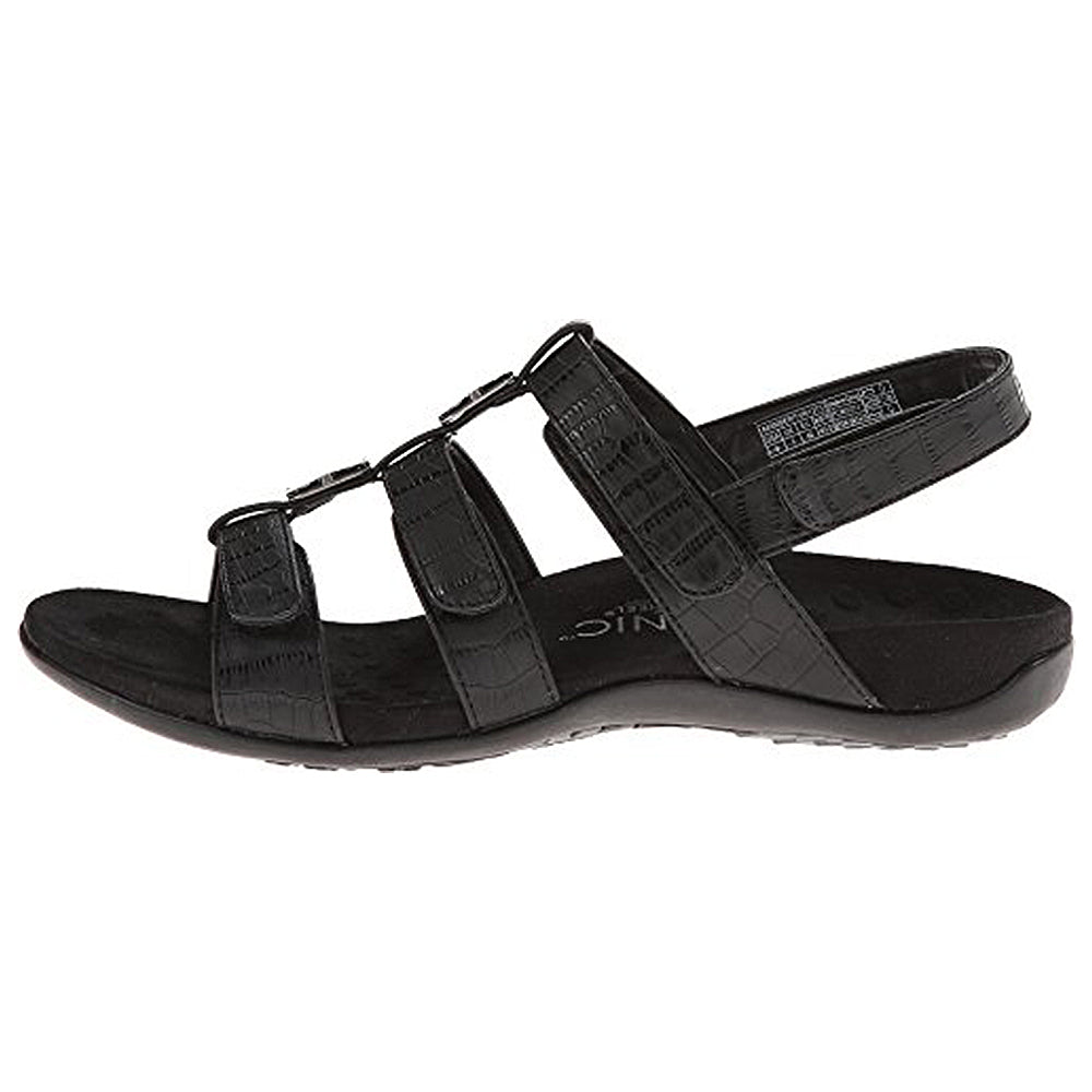 VIONIC Amber Backstrap - Women's Black Crocodile Shoe Deals Outlet