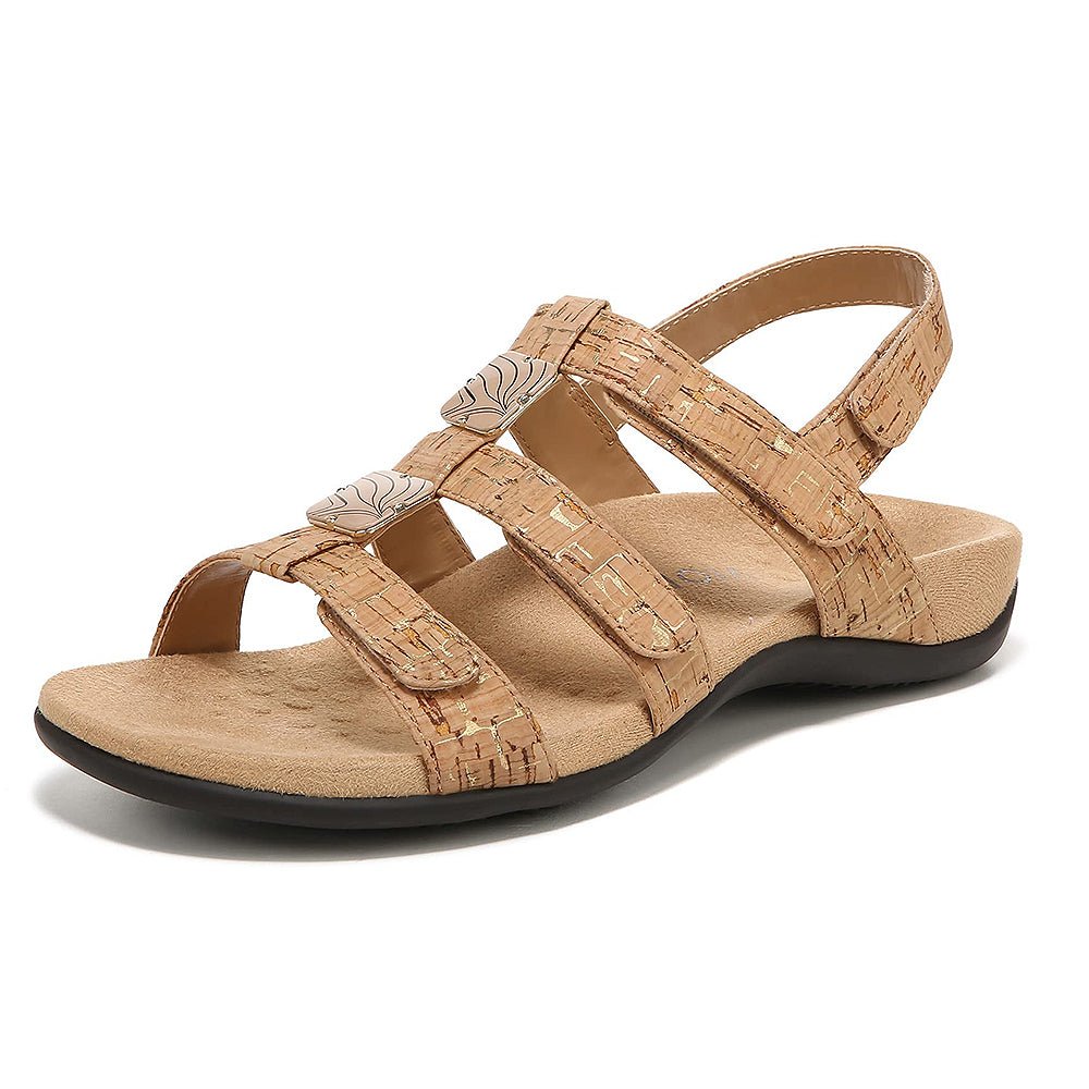VIONIC Amber Backstrap - Women's Gold Cork Shoe Deals Outlet