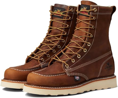 Thorogood American Heritage Moc Toe Maxwear Wedge Trail 8 inch - Men&#39;s Trail Crazyhorse Shoe Deals Outlet