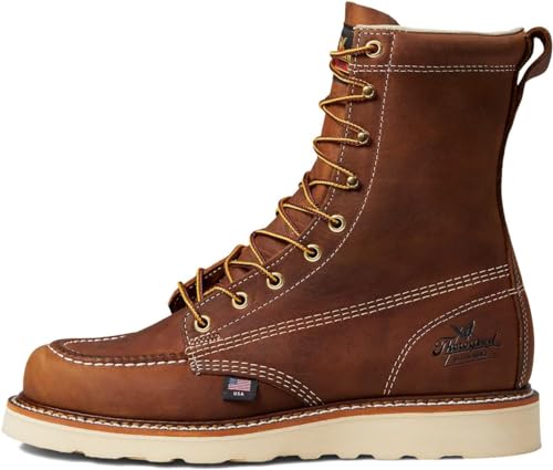 Thorogood American Heritage Moc Toe Maxwear Wedge Trail 8 inch - Men&#39;s Trail Crazyhorse Shoe Deals Outlet