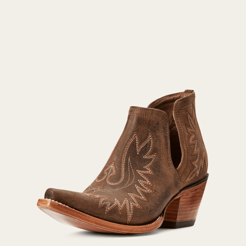 Ariat Dixon X Toe Western Weathered Brown 7 B 889359886318 Shoe Deals Outlet