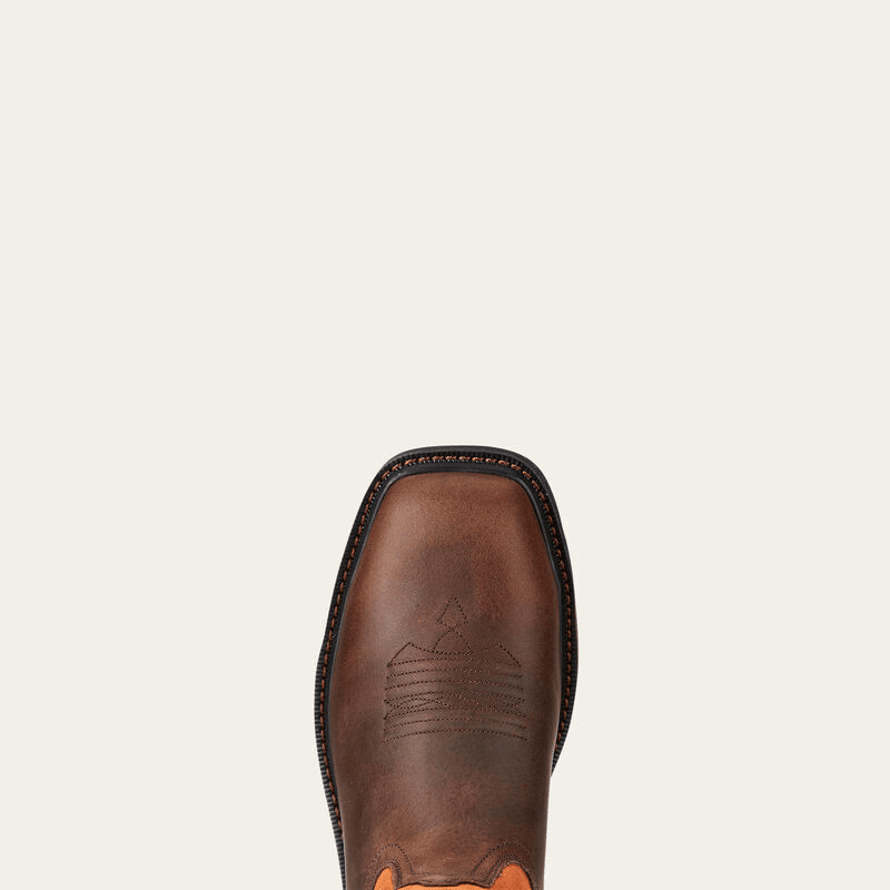 Ariat Groundbreaker Wide Square Toe Steel Toe Work Boot Brown Ember 10 D 884849822159 Shoe Deals Outlet
