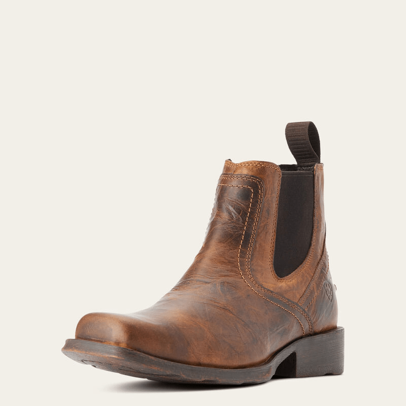 Ariat Midtown Rambler Square Toe Chelsea Boot Barn Brown 9 EE 889359241216 Shoe Deals Outlet
