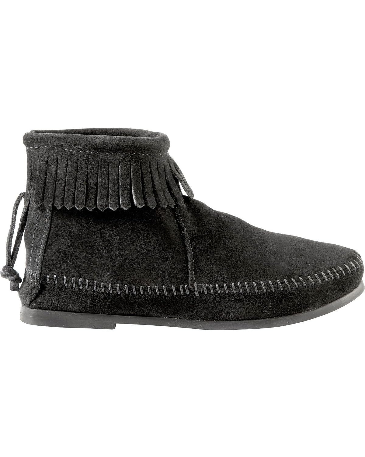 Minnetonka Back Zip Hardsole Boot - Women's Black Shoe Deals Outlet