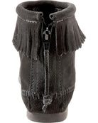Minnetonka Back Zip Hardsole Boot - Women's Black Shoe Deals Outlet