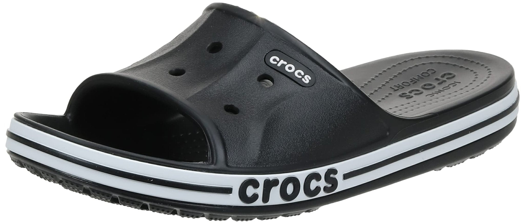 Crocs Bayaband Slide - Unisex Black Shoe Deals Outlet