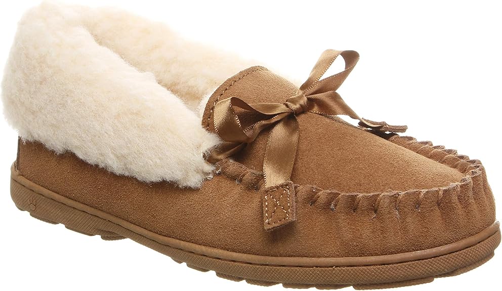 BEARPAW Moccasin Slippers Indio Hickory 6 M 889918292239 Shoe Deals Outlet
