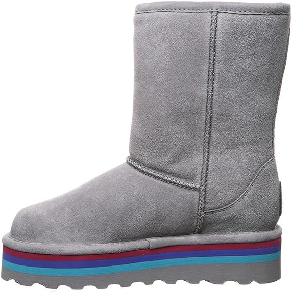 BEARPAW Retro Elle Winter Boots Gray Fog 7 M 889918475557 Shoe Deals Outlet