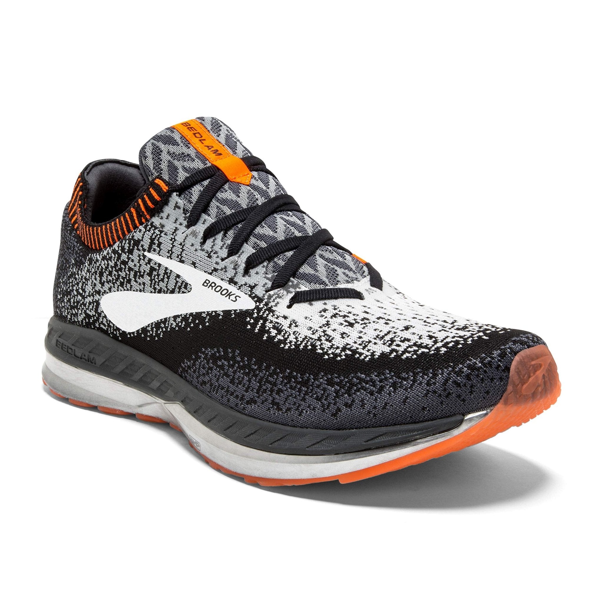 Brooks Bedlam - Men's Black/Grey/Orange Shoe Deals Outlet