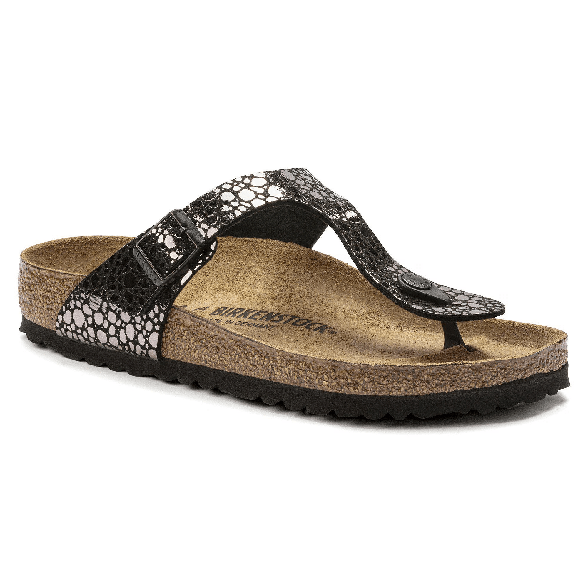 Birkenstock Gizeh Birko - Flor Metallic Stones Black 10 - 10.5 M 887759316992 Shoe Deals Outlet