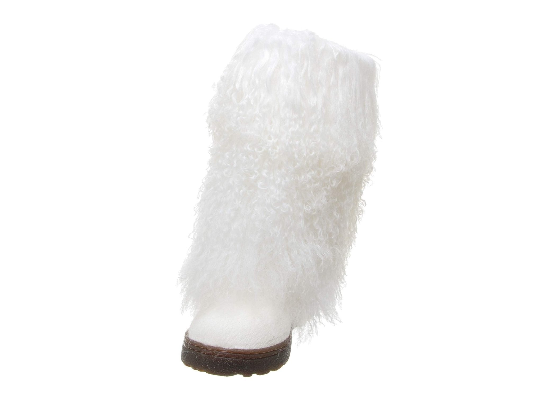 BEARPAW Boetis Furry Boot - Women's White Shoe Deals Outlet